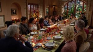 La famiglia Forrester di Beautiful riuniti a tavola per le feste
